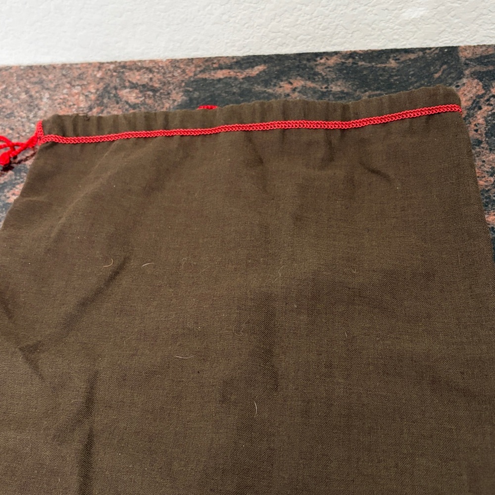 Coach Brown Bag with Red Drawstring - Picture 4 of 5